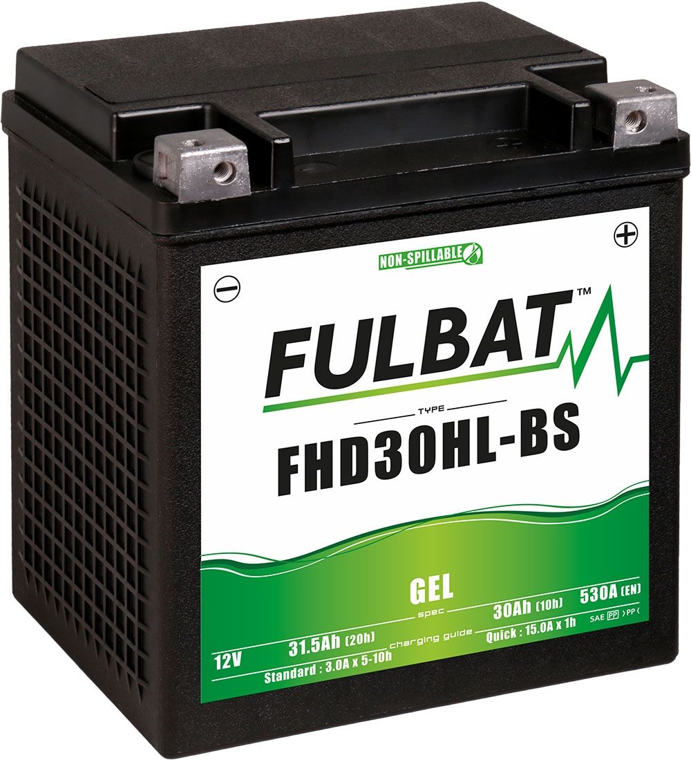 Fulbat FHD30HL-BS GEL GEL Motorcycle Battery