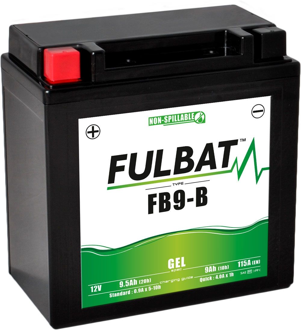 Fulbat YB9-B-GEL GEL Motorcycle Battery