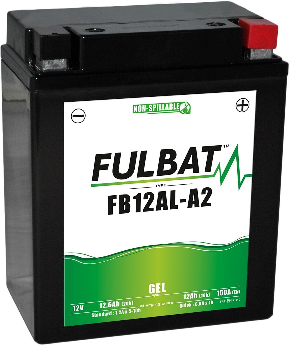 Fulbat YB12AL-A2-GEL GEL Motorcycle Battery