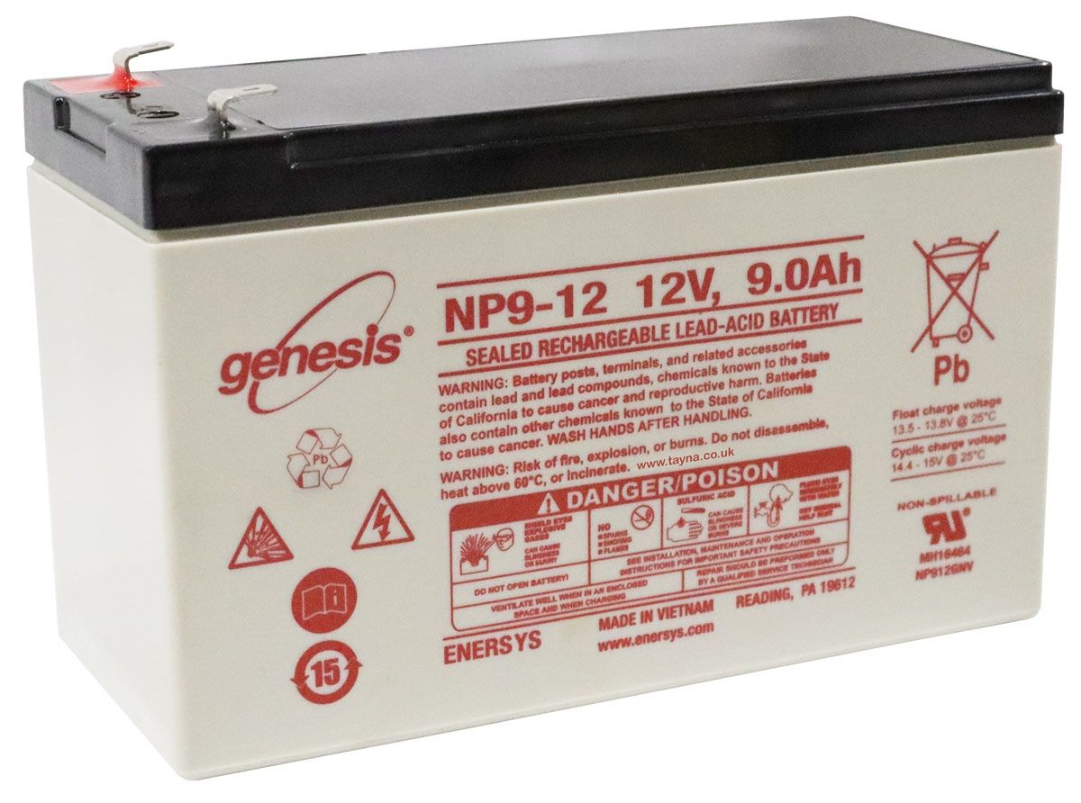 NP9-12 EnerSys Genesis SLA Battery 12v 9Ah 