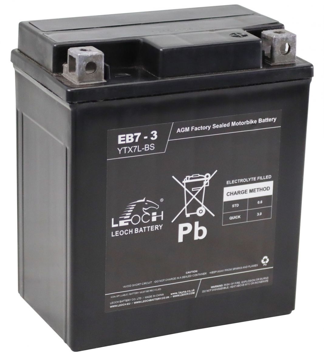 Leoch EB7-3-1 AGM Motorcycle Battery