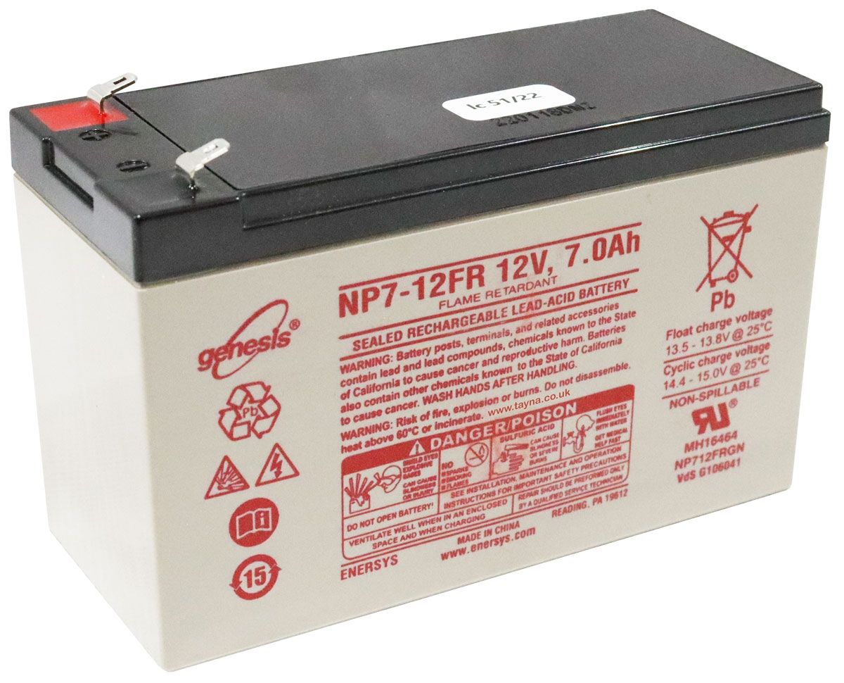 NP7-12FR EnerSys Genesis SLA Battery 12v 7.0Ah 