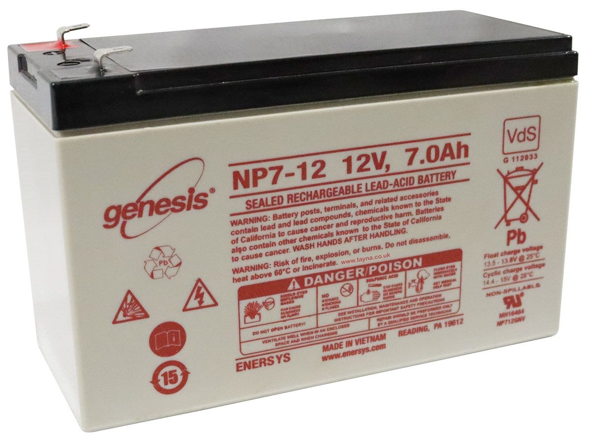 NP7-12 EnerSys Genesis SLA Battery 12v 7.0Ah 