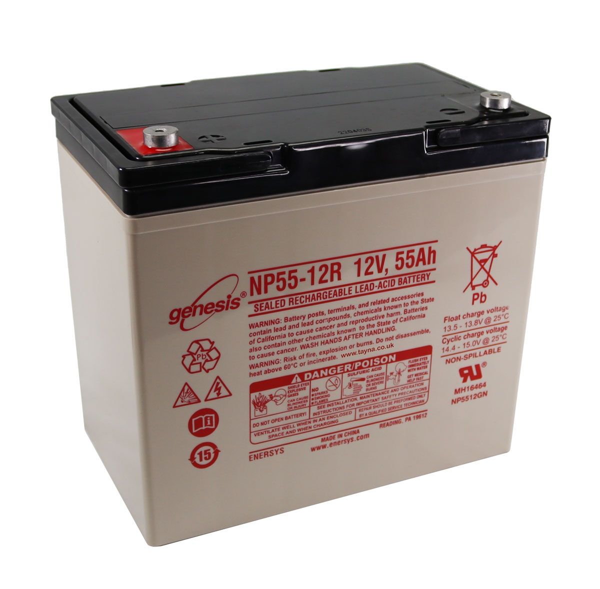 NP55-12 EnerSys Genesis SLA Battery 12v 55Ah 