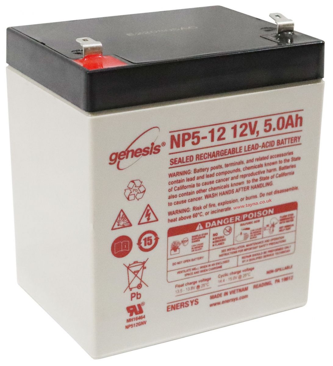 NP5-12 EnerSys Genesis SLA Battery 12v 5Ah 