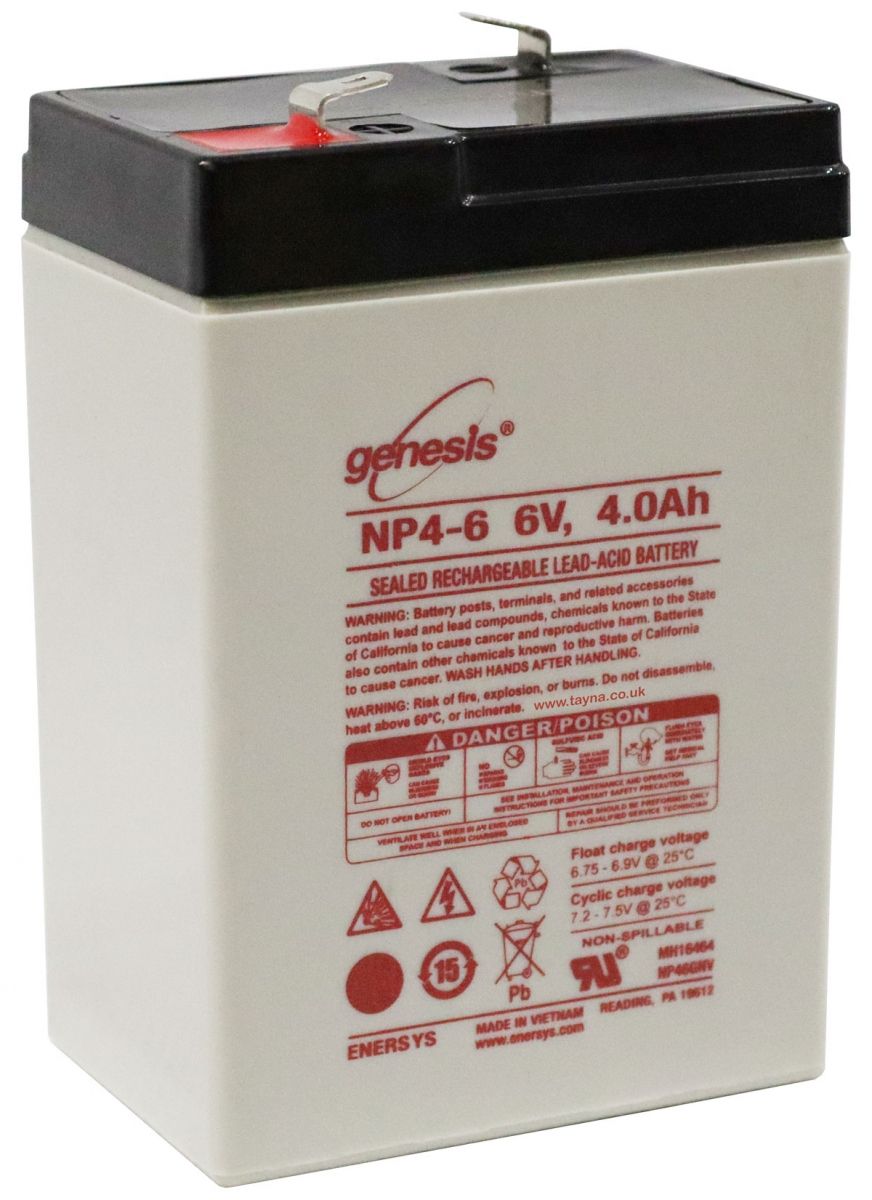NP4-6 EnerSys Genesis SLA Battery 6v 4Ah 