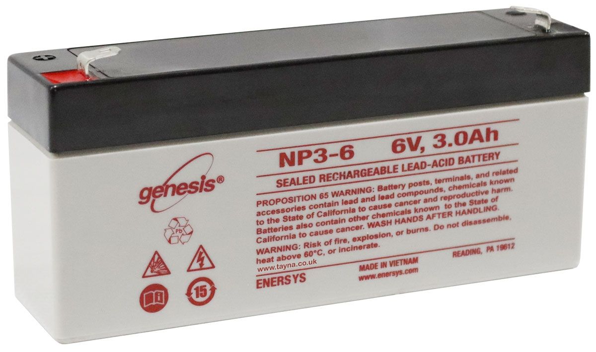 NP3-6 EnerSys Genesis SLA Battery 6v 3Ah 