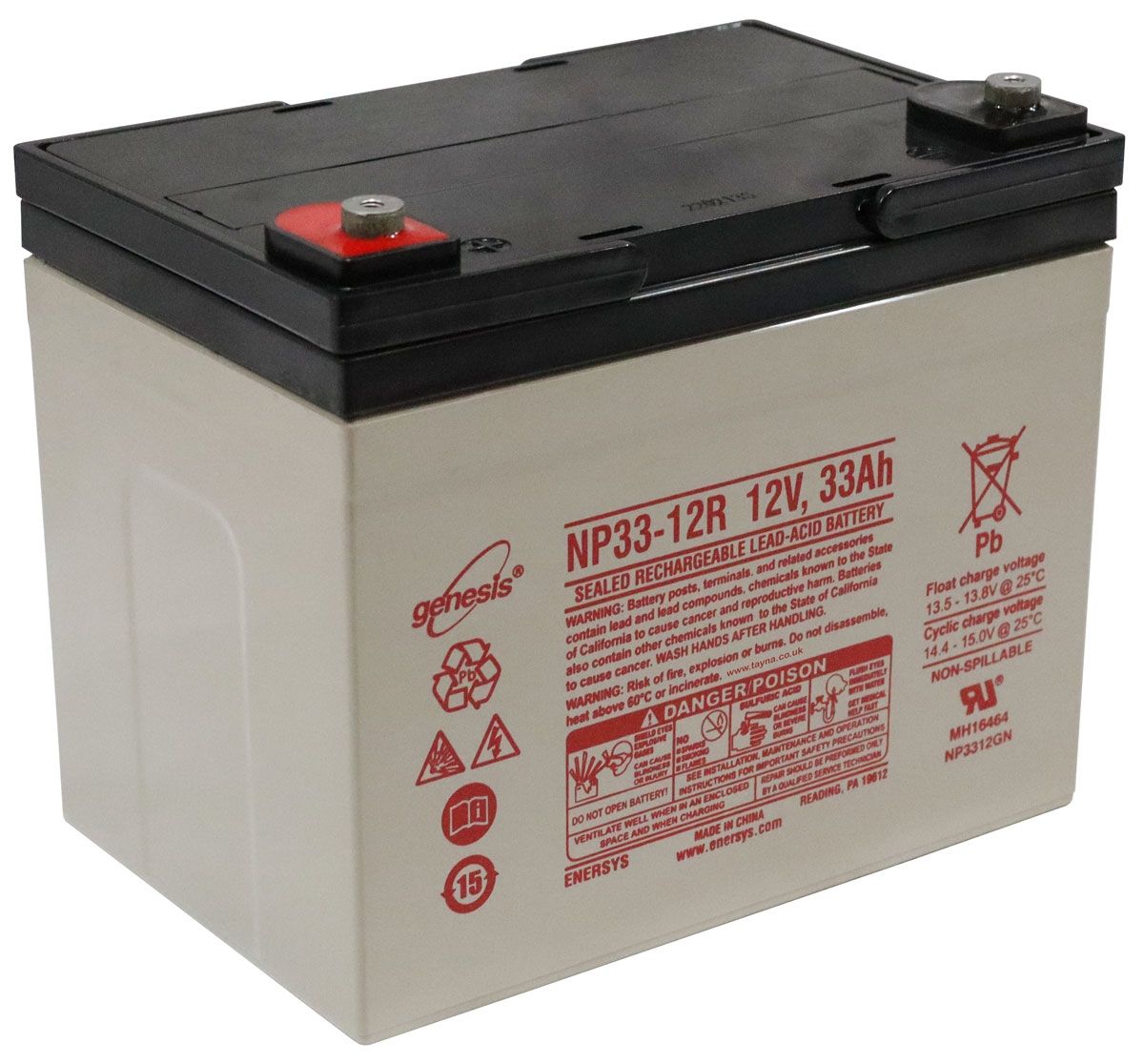 NP33-12 EnerSys Genesis SLA Battery 12v 33Ah 