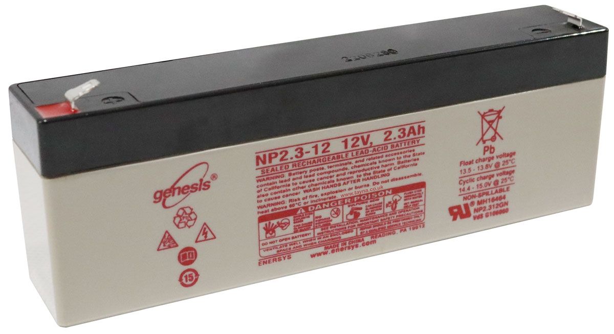 NP2.3-12 EnerSys Genesis SLA Battery 12v 2.3Ah 