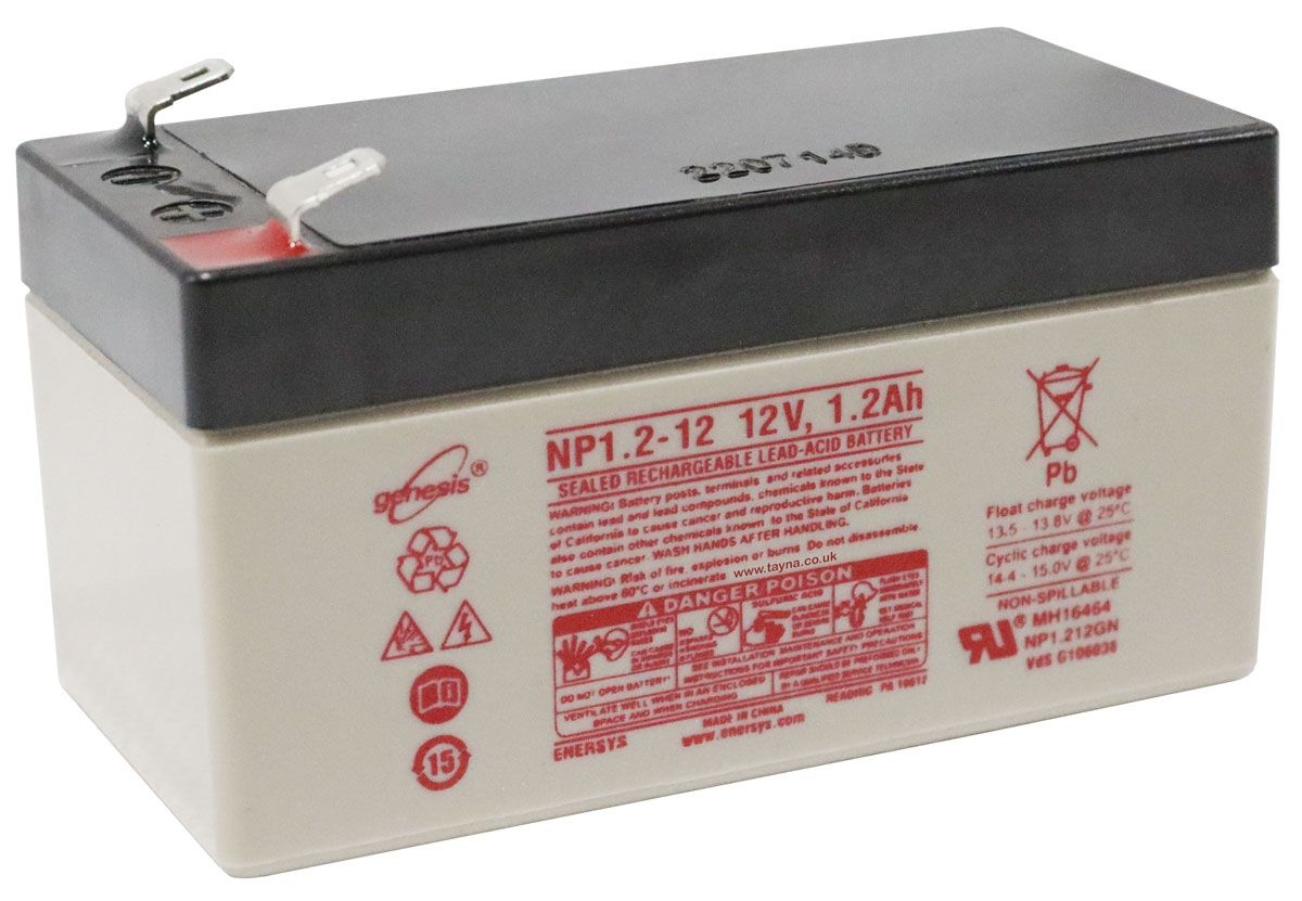 NP1.2-12 EnerSys Genesis SLA Battery 12v 1.2Ah 