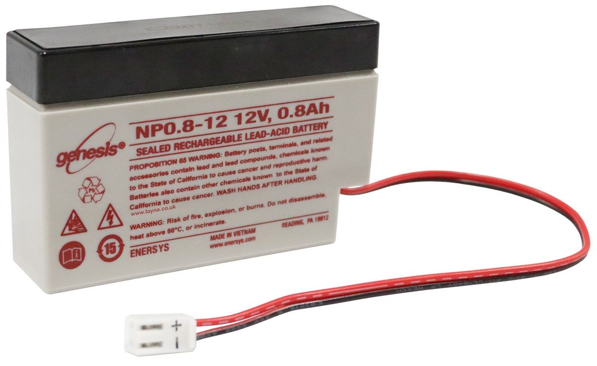 NP0.8-12 EnerSys Genesis SLA Battery 12v 0.8Ah 