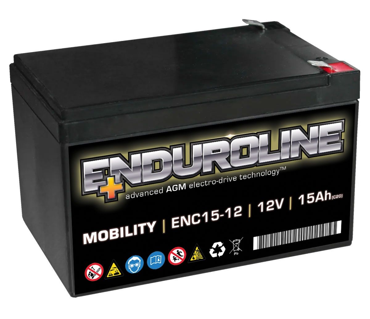 ENC15-12 Enduroline Mobility Battery 12V 15Ah