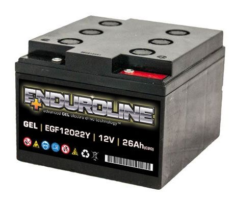 EGF12022Y Enduroline GEL Battery 12V 26Ah