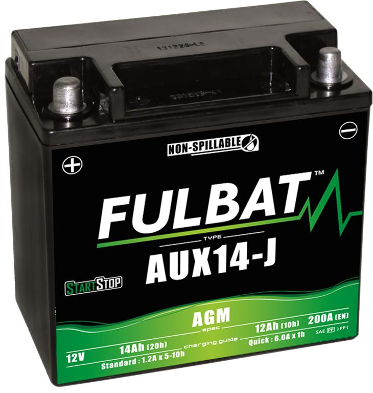 Fulbat AUX14-J AGM Auxiliary Battery