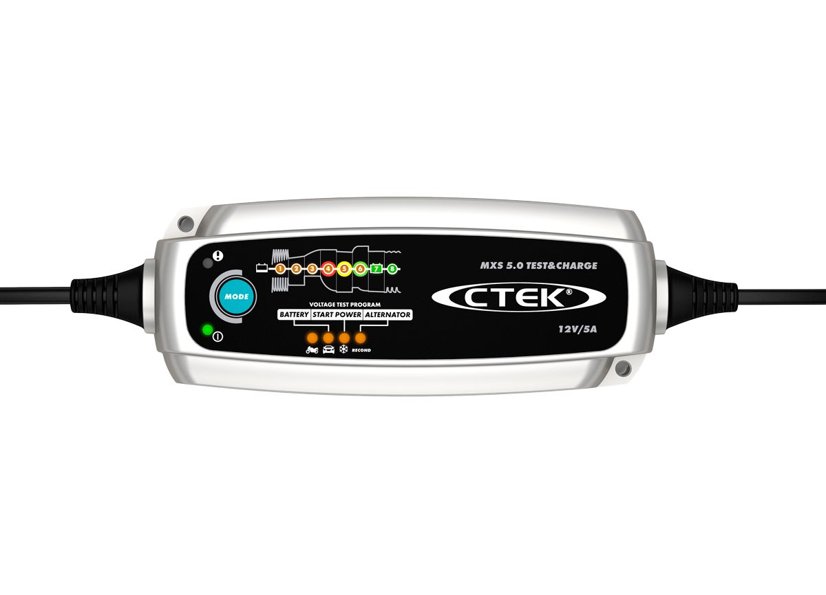 Ctek MXS 5.0 Test and Charge - Tests and Charges 12V Batteries - 56-976