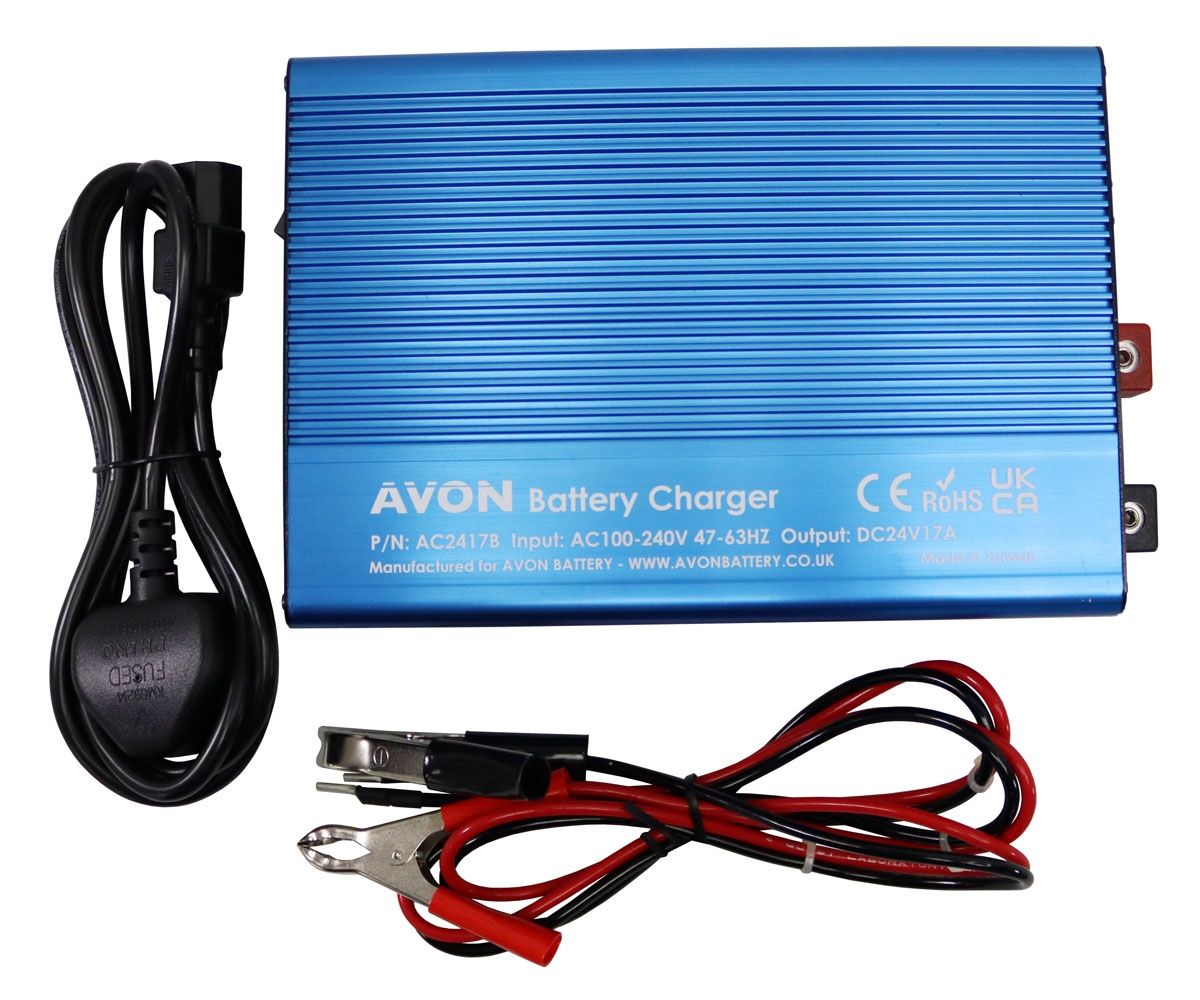 AC2417B AVON 5 Stage Intelligent Battery Charger 24V 17A 