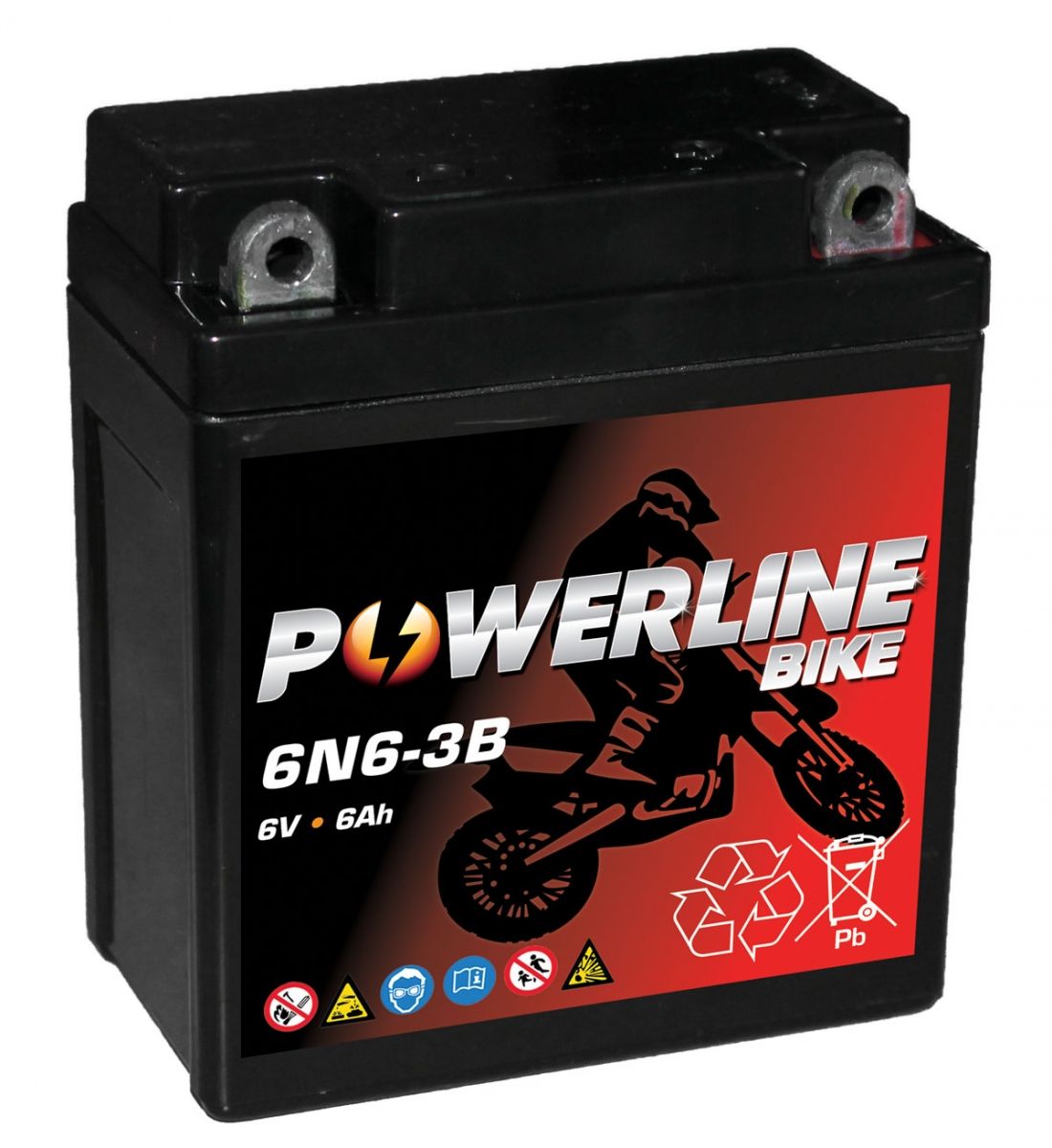 Powerline 6N6-3B AGM 6V AGM Motorcycle Battery