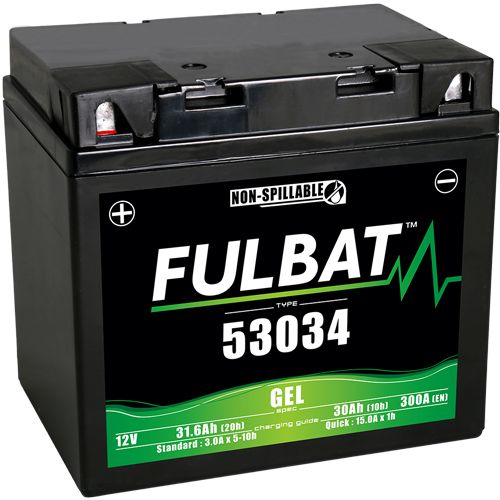 Fulbat 53034-GEL GEL Motorcycle Battery