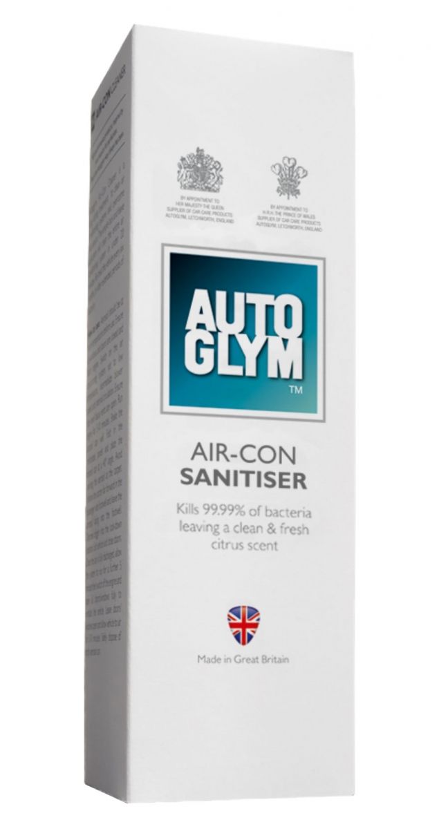 AUTOGLYM Air-Con Sanitiser - Kills 99.999% of Bacteria. 150ml - AS150