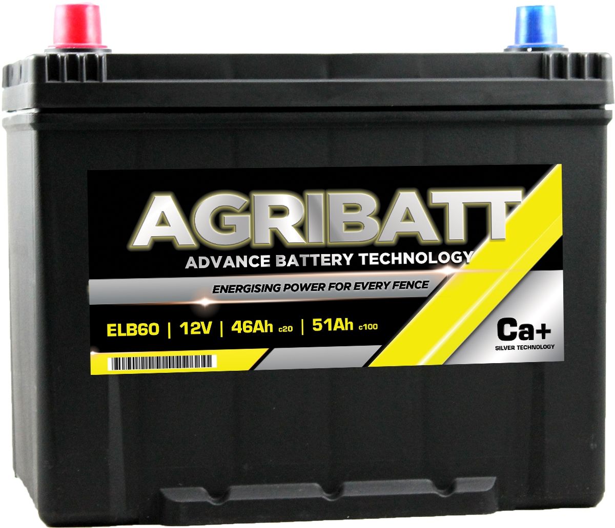 AgriBatt ELB60 Heavy Duty Electric Fence Battery 12V 51Ah c100