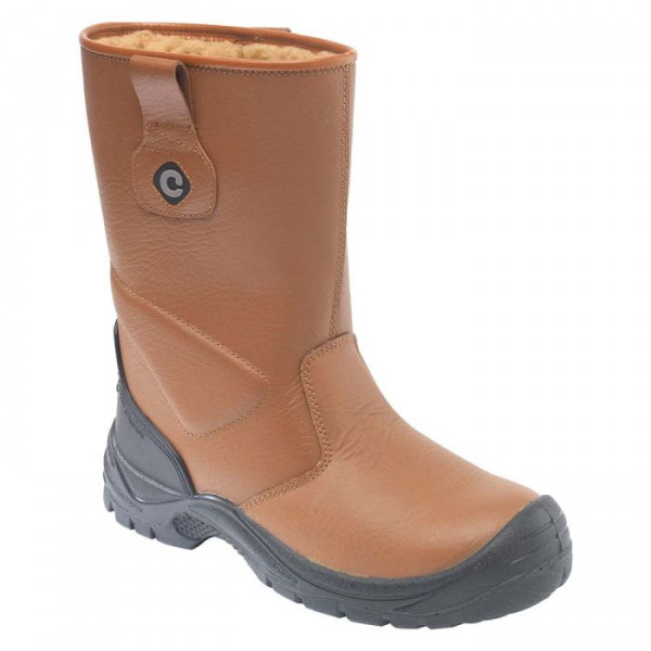 Worktough CB40108 Contractor CB401 Tan Safety Rigger Boot Size 8