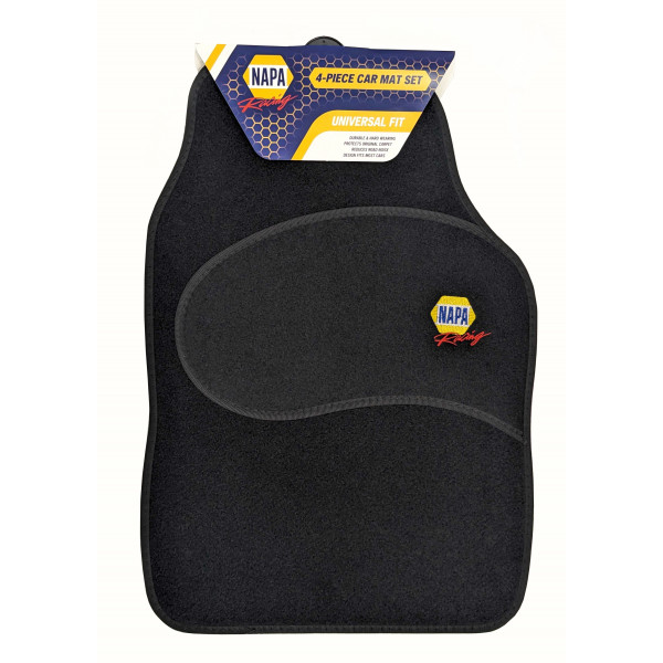 Napa Racing universal 4pc car mat set with black banding NCFM4516