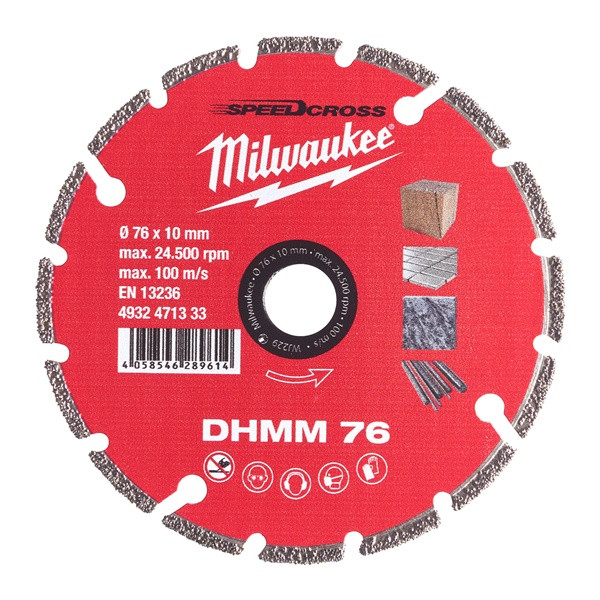 Milwaukee 4932471333 Dia. Disc DHMM 76mm-1pc