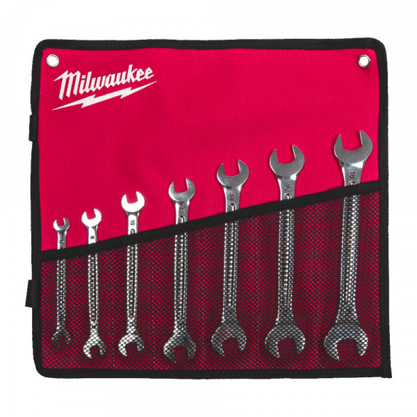 Milwaukee 4932492713 7PC Double Open End Spanner Set