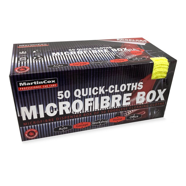 Martin Cox MOGG194 Quick Cloth Microfibre 50 Pack Dispencer Box 30x30cm