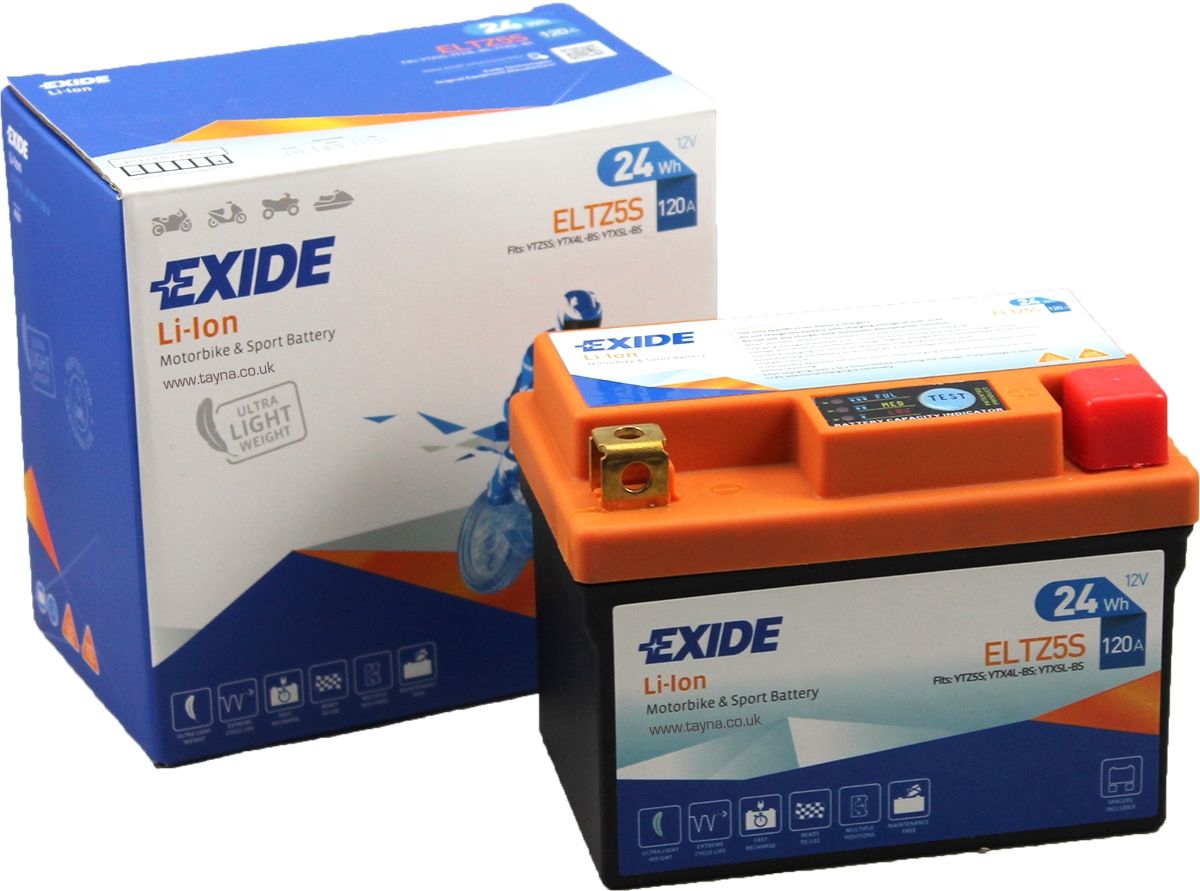 Exide ELTZ5S Lithium Motorcycle Battery