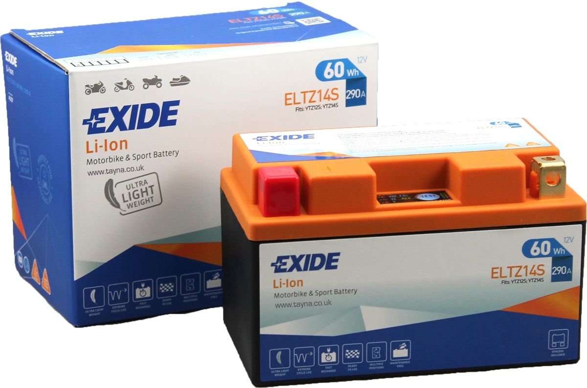 Exide ELTZ14S Lithium Motorcycle Battery