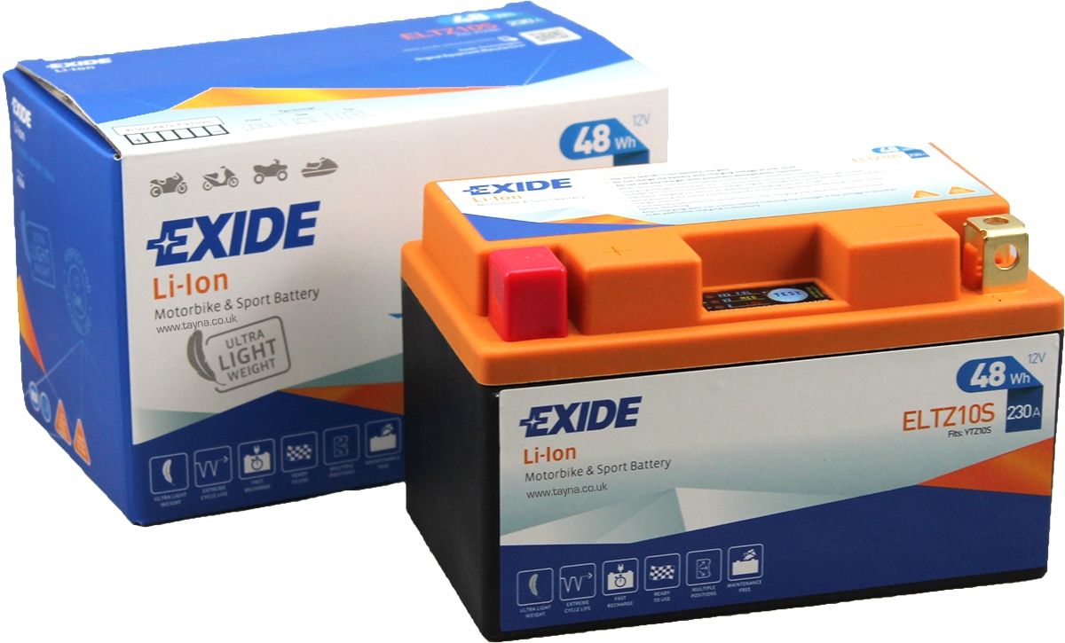 Exide ELTZ10S Lithium Motorcycle Battery