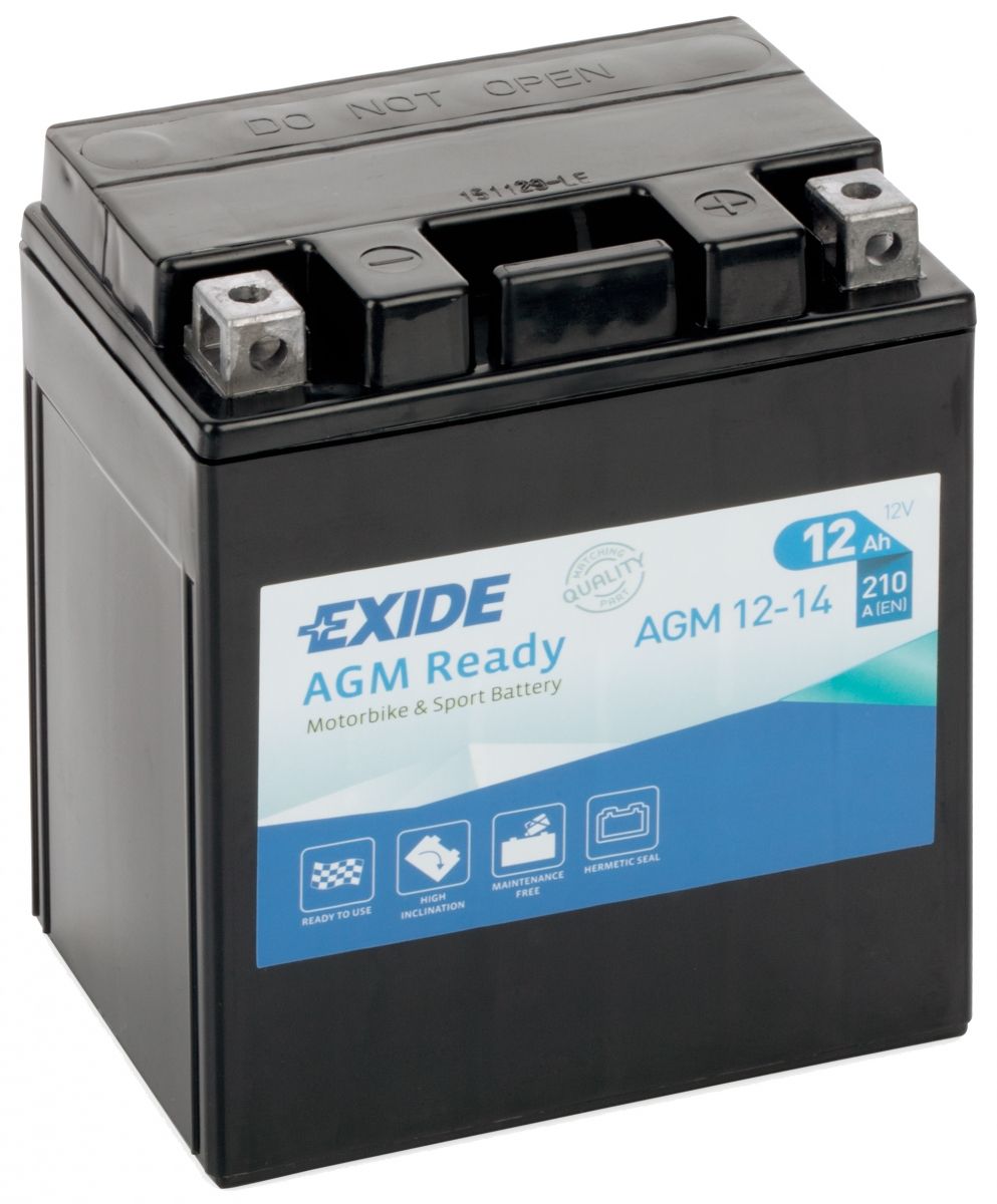 Exide AGM12-14 AGM Motorcycle Battery