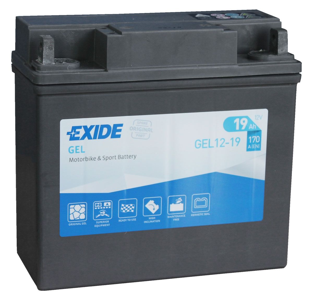 Exide GEL12-19 GEL Motorcycle Battery