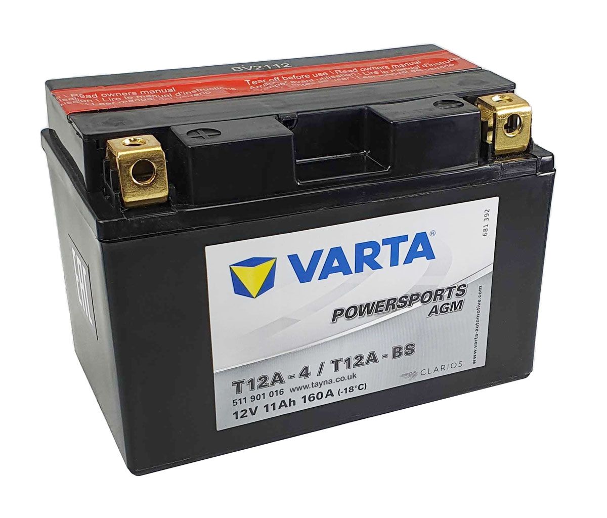 Varta 511901016I314 AGM Motorcycle Battery