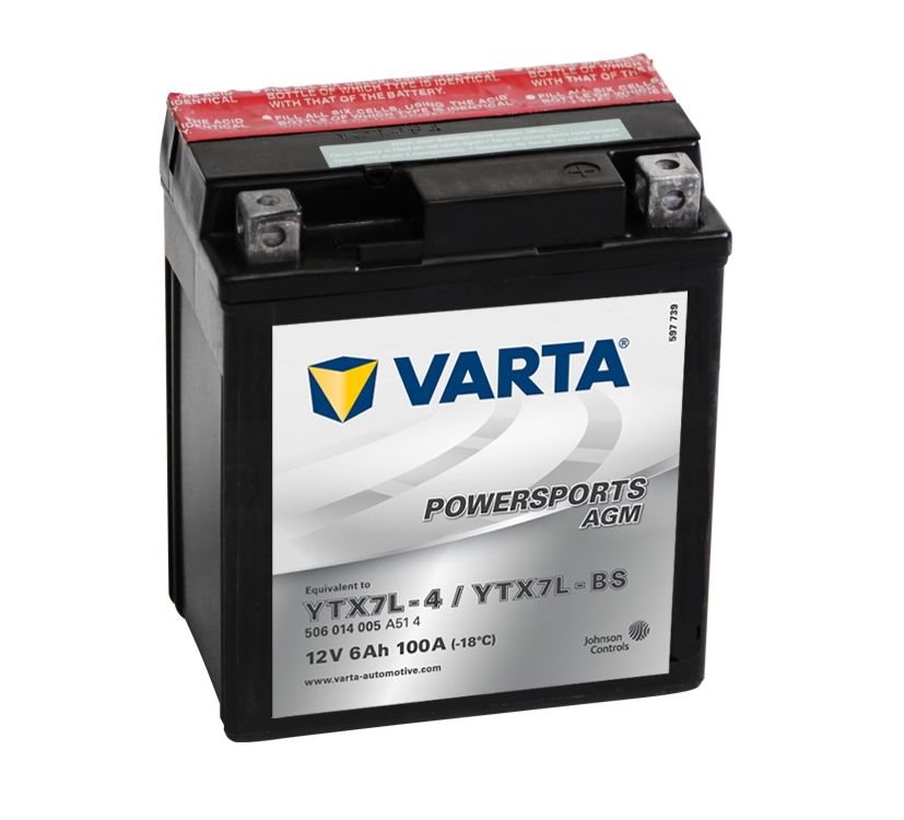 Varta 506014010I314 AGM Motorcycle Battery