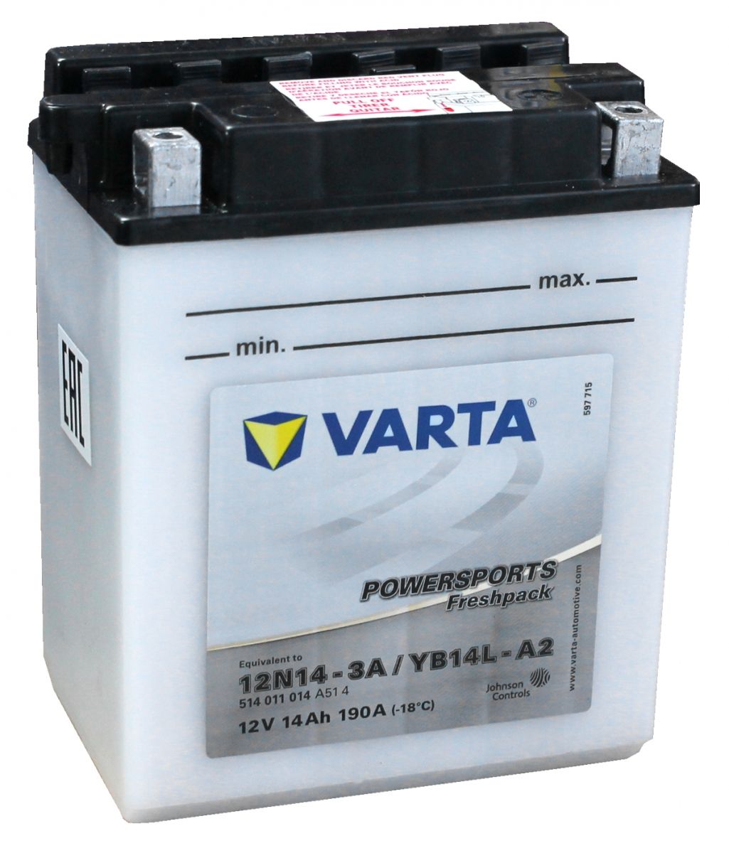 Varta 514011014A514 Motorcycle Battery