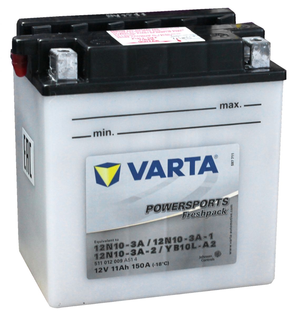 Varta 511012009A514 Motorcycle Battery