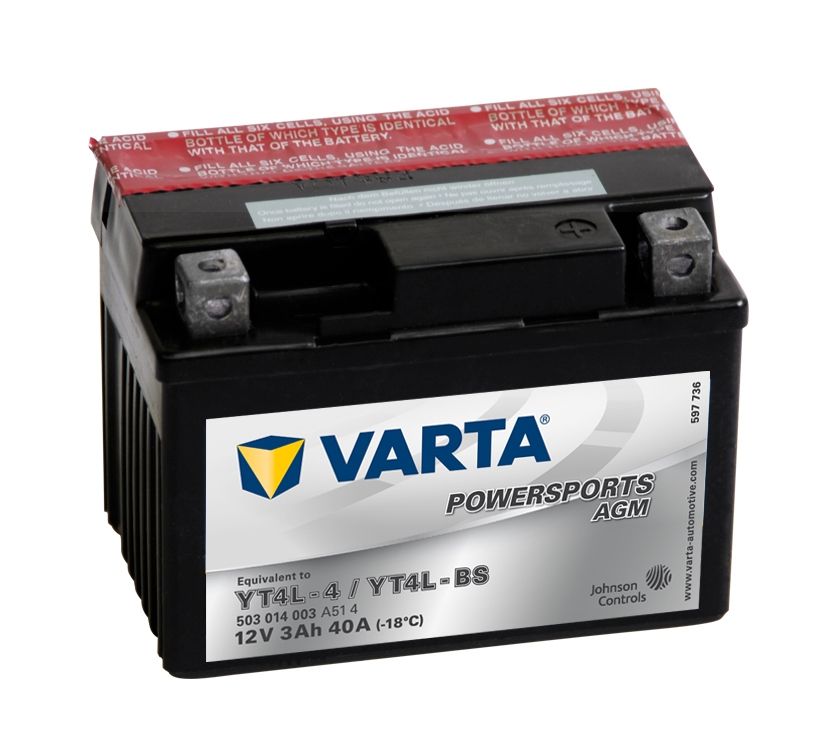 Varta 503014003A514 AGM Motorcycle Battery