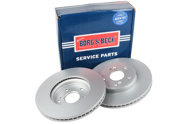 Borg & Beck 2x Brake Discs Pair Vented Front BBD6318 [PM2516419]