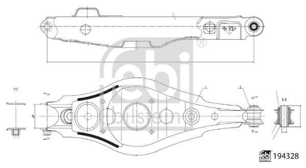 Febi 194328 Wishbone / Suspension Arm