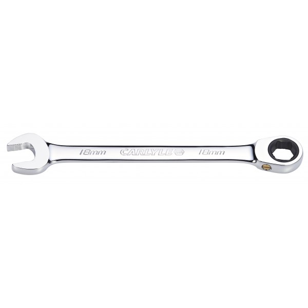 Carlyle RW018M Flat Ratcheting Wrench Stnd Length-18mm