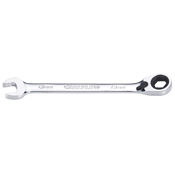 Carlyle RWR013M Reversible Ratch Wrench15 Stnd Length 13mm