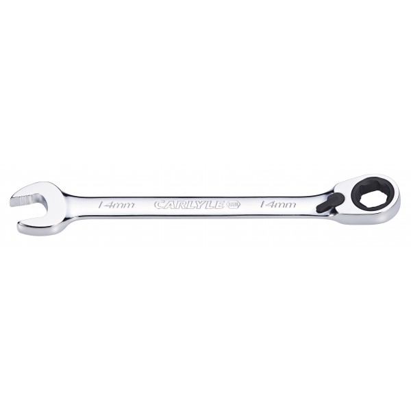 Carlyle RWR014M Reversible Ratch Wrench15 Stnd Length 14mm