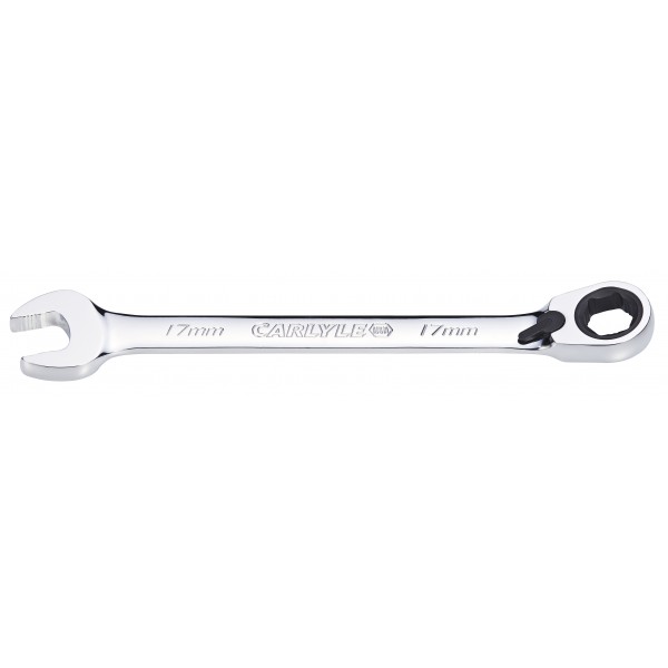 Carlyle RWR017M Reversible Ratch Wrench15 Stnd Length 17mm