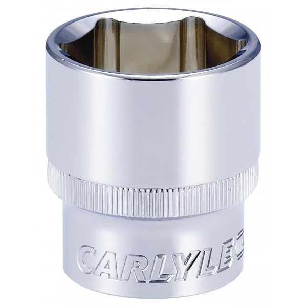 Carlyle S12028M 1/2dr 28mm 6pt Chrome Socket