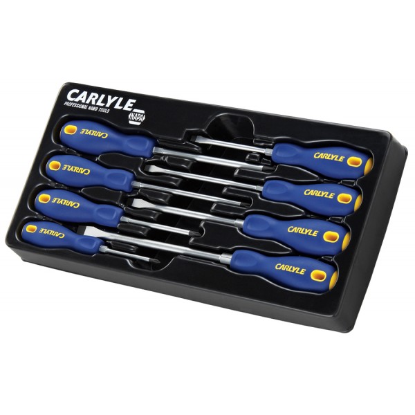 Carlyle SDS8 8pc Phillips & Slotted Screwdriver Set