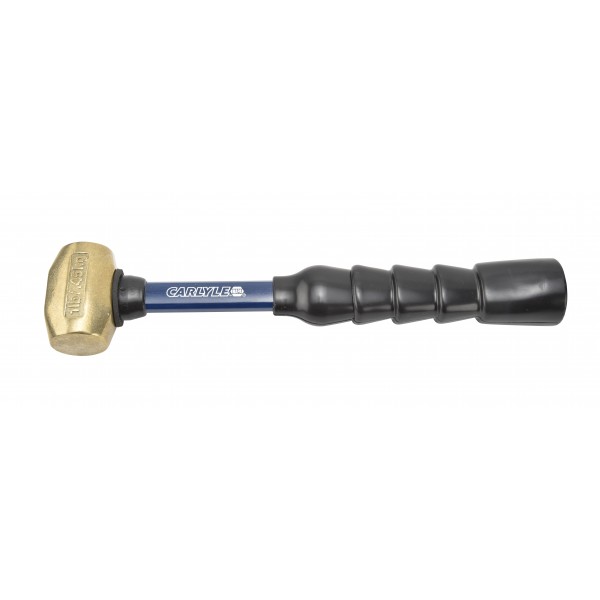 Carlyle HFHBR110 1 Lb Brass Hammer With 10in Fiberglass Handle