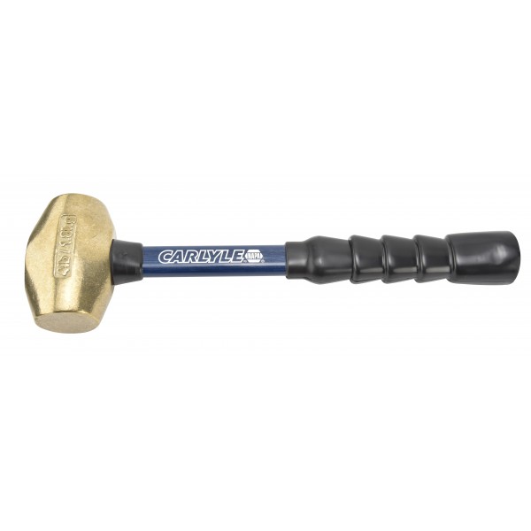 Carlyle HFHBR412 4 Lb Brass Hammer With 12in Fiberglass Handle