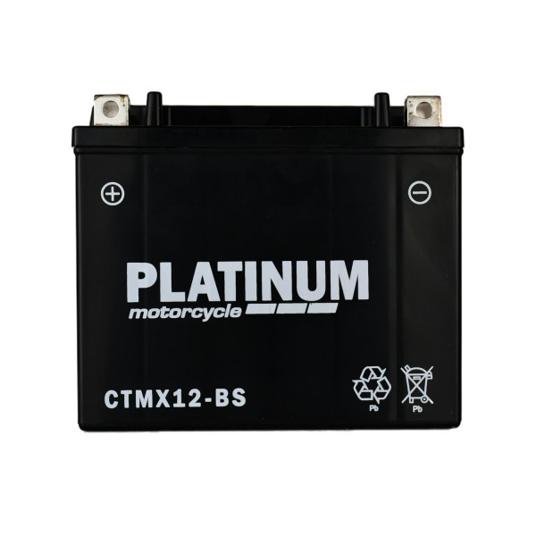 Platinum CTMX12-BS AGM Motorcycle Battery